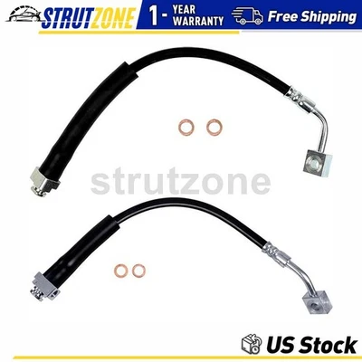 2 Front Brake Hose brake lines Fits 2016 2017 2018 2019 Ford Explorer - Image 1 of 4
