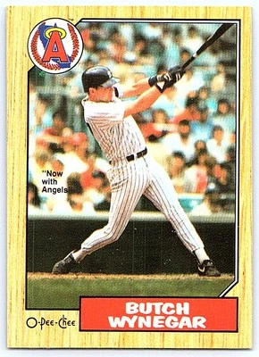 1987 O-Pee-Chee Butch Wynegar California Angels #203 - Image 1 of 2