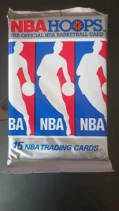 Basketball NBA Hoops 1990-91 Serie 1 Pack Booster Sealed [Cletius] - Photo 1/2