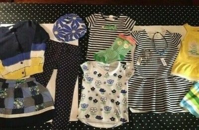 Gymboree A Pop of Daisies Flower Shower suéter chapéu vestido top cabelo joias 6 7 - Imagem 1 de 4