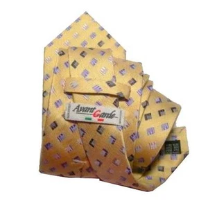Corbata Siete Pliegues Amarillo Slips Made IN Italy - Imagen 1 de 1