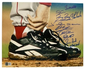 Boston Red Sox 2004 Serie Mundial Campeones 8x10 Equipo Firmado (Beckett) - Imagen 1 de 4
