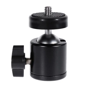 360° Swivel Mini Ball Head 1/4"Screw Mount Adapter Holder for DSLR Camera Tripod - Picture 1 of 10