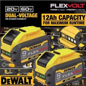 4Pack For DEWALT FLEXVOLT 20V/60V MAX 12.0Ah Lithium-lon Battery DCB609-2 DCB612 - Picture 1 of 8