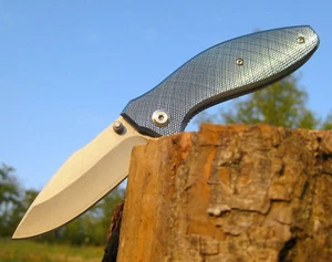 Schönes Einhand Klappmesser Messer Jackknife Couteau Coltello Cutit Knife K007 - Picture 1 of 3