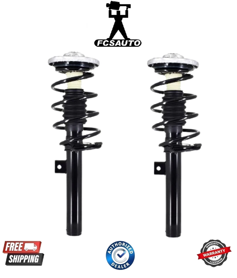 2 Front Suspension Strut and Coil Spring Assembly FCS For BMW X3 2011-2017 - Image 1 of 1