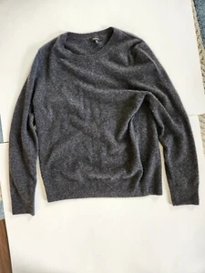 Maglione pullover morbido girocollo Quince donna taglia S grigio antracite 100% cashmere - Foto 1 di 7