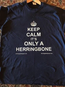 Keep Calm It's Only A Herringbone Road Rally T Shirt - Picture 1 of 1