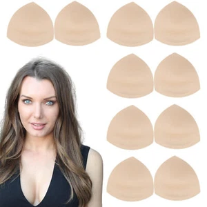 5Pairs Sports Bra Pads Removable Bikini Inserts Push-Up Padding Breast Pad - Picture 1 of 12