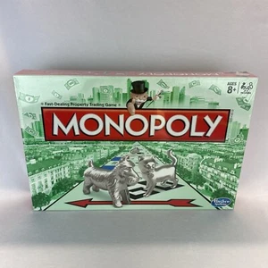 2016 Monopoly Board Game Classic with New Cat Token Hasbro Brand New Sealed Game - Picture 1 of 6