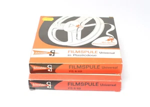 2 x Schneider Super 8, PS 8/60 Film Spule in Plastikdose + OVP Unbenutzt Nr.102 - Bild 1 von 4