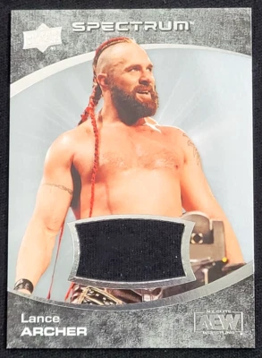 2021 UPPER DECK AEW SPECTRUM  LANCE ARCHER  EVENT WORN RELIC - Image 1 of 2