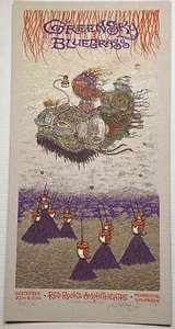 GREENSKY BLUEGRASS RED ROCKS 2018 MARQ SPUSTA S/N Concert Gig Tour Poster #642 - Picture 1 of 6