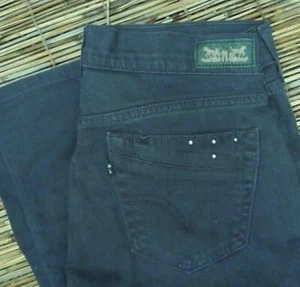 LEVI'S 505 MISSES JEANS ELÁSTICOS RECTOS TIRO MEDIO SARGA ALGODÓN DEVOLUCIÓN TIENDA - Imagen 1 de 4