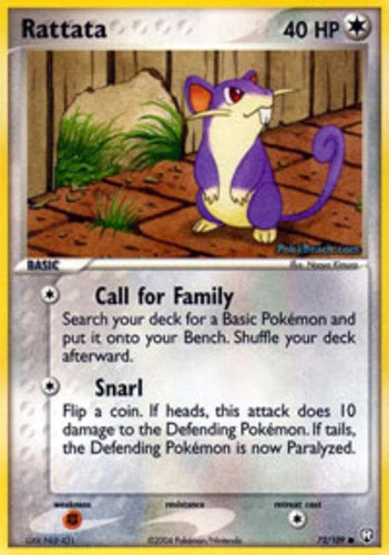 Pokemon - Rattata - 72/109 - Common - EX Team Rocket Returns - NM - Image 1 of 1