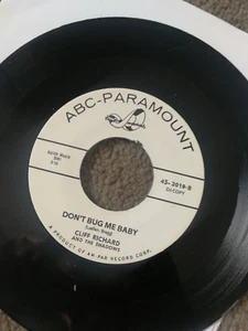 CLIFF RICHARD 7" ABC PARAMOUNT Vinyl DYNAMITE DONT BUG ME BABY DJ Promo Demo - Picture 1 of 4