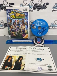 KRISTI YAMAGUCHI OLYMPIC SIGNED WII CELEBRITY SPORTS SHOWDOWN BECKETT BAS COA - Picture 1 of 14