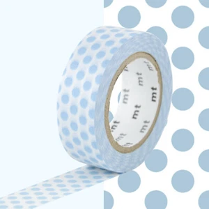 Masking Tape MT Gepunktet Blau Gletscher - Dot Ice - Imagen 1 de 2
