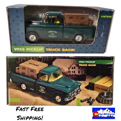 Ertl John Deere 1955 Pickup Truck Bank 1:25 Scale # 5614-10E0 Vintage 1992 Boxed - Image 1 of 4