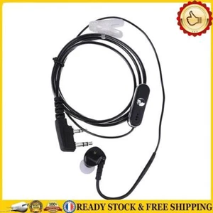 Écouteur de sport à 2 broches, casque d'écoute, suppression du bruit, noir, pour - Afbeelding 1 van 9