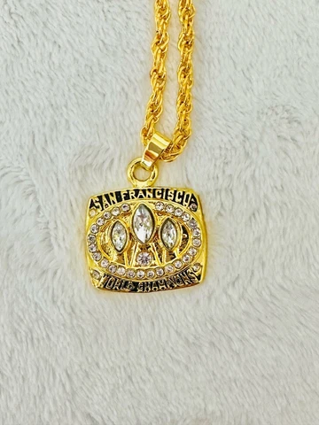1988 San Francisco 49ers Pendant Necklace- Super Bowl Championship, USA SHIP Cover