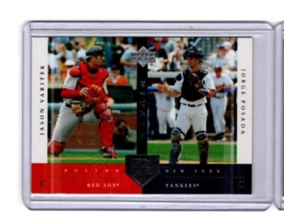 2004 Upper Deck Rivals Yankees & Red Sox JORGE POSADA & JASON VARITEK #24 - Image 1 of 2