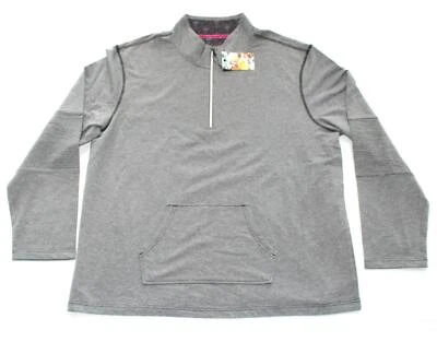 Nuevo Robert Graham Cuarto Cremallera Pullover Bolsa Para Hombre MEDIANO M Gris Fino Tejido Calavera Foto 1 de 4