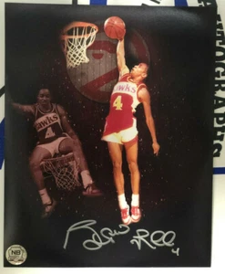 Spud Webb Signed 8x10 Atlanta Hawks Slam Dunk Custom Photo  NB Autographs COA - Picture 1 of 4