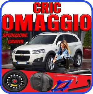 Ruotino Di Scorta 5Fori Da 17 Per Chevrolet Captiva Con Kit Cric + Chiave Sacca - Imagen 1 de 11