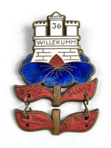 Schlaraffia, emailliertes Abzeichen " Willekumm" Höhe 65mm - Bild 1 von 2