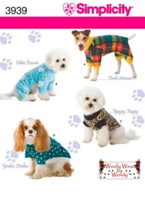 Simplicity Pets Easy Sewing Pattern 3939 Dog Clothes in 3 Sizes (Simplicity-3... - Picture 1 of 2