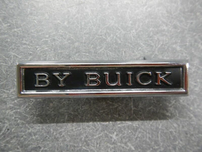 1966 1967 Buick Riviera Trunk Lid Emblem "By Buick" 66 67 Badge Monogram NEW - Image 1 of 4