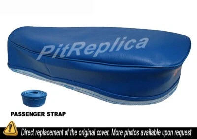 HONDA SUPER HAWK CB77 CB72 305 LATE MODEL *TIP-UP* SEAT COVER W/ STRAP [CSPS] - Image 1 of 4