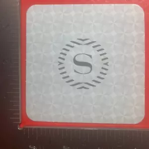 Sheraton 3,5 ZOLL QUADRATISCHER PAPIER BIERUNTERSETZER SELTEN - Bild 1 von 2