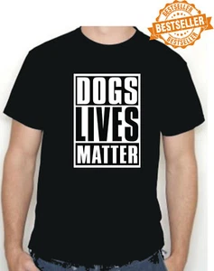 T-Shirt DOGS LIVES MATTER - Maglietta / NATALE / Diritti Civili / PACE / Divertente / S-XXL - Foto 1 di 12