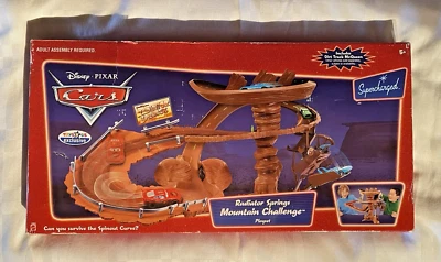 Disney Pixar Cars Radiator Springs Mountain Challenge Playset Supercharged Rare - Image 1 of 4