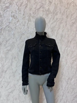 Vintage Diesel Women’s Denim Jacket Size S – Genuine Cow Leather Y2K Avant Garde - Image 1 of 4