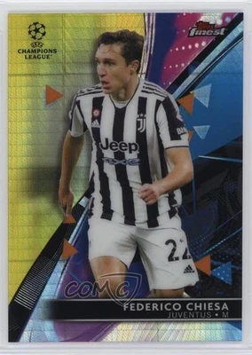2021-22 Topps Finest UCL Yellow Prism Refractor /250 Federico Chiesa #33 - Image 1 of 2
