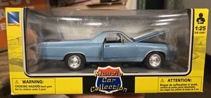 1:25 NewRay 1970 Chevrolet El Camino SS Blue Diecast - Picture 1 of 7