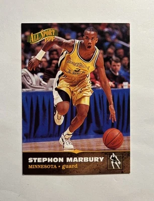 Stephon Marbury 1996 The Score Board All Sport PPF RC #9 Timberwolves - Image 1 of 2