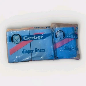 Forros de pañales de tela Gerber de colección 1994 paquete 200 + forros 9x13 NUEVO - Imagen 1 de 10