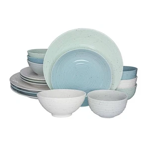 Siterra Artist's Blend 16-Piece Casual Mixed Stoneware Dinnerware Set (Service - Picture 1 of 10