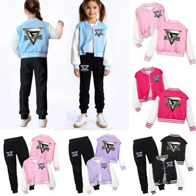 Boys Girls GLADIATORS Print Jacket Baseball Coat Casual Top Pants Outfits Gifts - Image 1 of 4