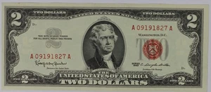 1963 $2 Red Seal Legal Tender CH CU - Picture 1 of 2