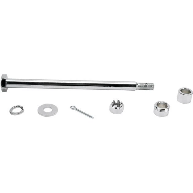 DS Chrome Axle Kit Rear Harley Davidson Sportster 883/1000/1100/1200 #139096 - Image 1 of 1