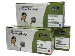 Cartuchos de tóner compatibles HP 305A amarillo cian magenta HP CE411A/CE412A/CE413A - Imagen 1 de 3
