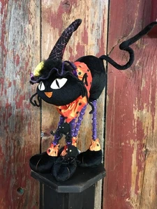 Halloween Pier 1? Schwarze Katze mit baumelnden Spinnen gewichtete Füße - Bild 1 von 10