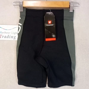 Rooster Therma Flex Shorts Sailing Neoprene 8 Years Black Grey Boys BNWT New £44 - Picture 1 of 14