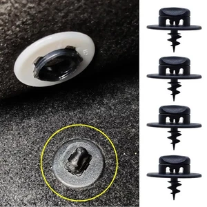 Black Car Mat Clips for Seat and For Skoda Keep Your Mats in Place Set of 4 - Picture 1 of 10