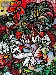 Original Art Painting Cuban Arte Cubano Artist Cuba LEONARDO RUBIO BRIDON - a1 - Picture 1 of 1